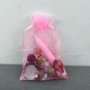 Homemade Crystal and Candle Bag